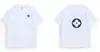 Camiseta Masculina de Manga Curta Estampada Nova Tendência de Verão Casual Design de Nicho Unissex Modelagem Solta