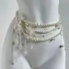 Cadena de Cintura de Mariposa de Metal Vintage Diseño Nicho Collar de Flores Avanzado Cadena Corporal Multifuncional Accesorios Explosivos