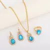 Collar transfronterizo femenino red de circonita aretes colgantes de nicho traje de alto sentido cadena de clavícula de acero de titanio al por mayor