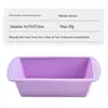 Forma de Silicone para Bolo Assar Fácil Desmoldagem Forma Retangular para Torrada Forno Doméstico Assadeira de Silicone Utensílios para Assar