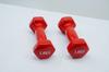 Mancuernas Pequeñas Recubiertas de Plástico para Fitness Femenino, Equipo de Entrenamiento de Fuerza en Casa para Hombres, Equipo de Ejercicio para Músculos del Brazo de Hierro Fundido Sólido para Principiantes