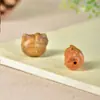 Sándalo Verde Palosanto Tallado Dibujo Animado Lindo Hello Kitty Colgante Pequeño DIY Cadena para Teléfono Móvil Joyería de Moda para Mujer Colgante