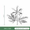 Folhas Prateadas Simuladas Acessórios de Plantas Prateados Folhas Falsas Prateadas Simuladas Acessórios para Arranjo de Flores Acessórios de Folhas de Samambaia Prateada