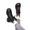 Botines para mujer, nueva colección otoño/invierno 2026, diseño ajustado, estilo británico, cremallera lateral, forro polar para abrigar, botas de algodón con suela gruesa, botas estilo Martin