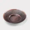 Ventas Directas de Fábrica Posavasos de Aleación de Cobre Soportes para Tazas Hoja de Loto Rana Accesorios para Ceremonia del Té Oro Plata Cobre Venta al por Mayor
