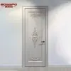 Portas Maciças de Madeira Personalizadas de Fábricas de Comércio Exterior, Portas de Quarto Pintadas de Dourado, Portas de Quarto Brancas Esculpidas, Certificação Ambiental de Exportação