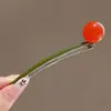 Pinza de pelo elegante para mujer, pinza de torsión de alta gama para la parte posterior de la cabeza, pasador floral, accesorio para el cabello, pinza de pico de pato