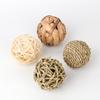 Suministros para loros bola de cuerda de cáñamo bola de juguete bola tejida de cuerda de algodón juguete para gatos bola resistente a mordeduras juguete para pájaros