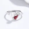 Anillo Perla Koi Pegamento Anillo de Plata 925 para Mujer Nicho Joyería de Circonita de Alta Gama Joyería para Mano de Ins Regalo de Cumpleaños