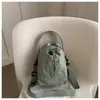 Nueva bolsa ligera color crema para botella de agua, bolsa de hombro casual con cordón, bolso cruzado, bolsa simple y elegante para botella de agua y teléfono para mujer