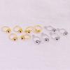 Accesorios DIY Clip para Oreja Popular Japonés y Coreano sin Agujeros en las Orejas Pieza Cóncava Adhesiva Soporte Vacío de Perla Pendientes Hechos a Mano Joyería