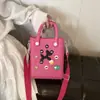 Mini Bolsa Pequeña de Playa Eva con Agujeros Bolso Cruzado Casual Bolso de Mano Impermeable Anti-Pérdida Viaje DIY Bolsa de Gelatina