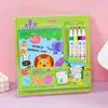 Set de Colorear Transfronterizo para Niños, Dibujos Animados para Garabatear, Iluminación para Dibujar, Actividades Divertidas con Temática de Fiesta Navideña, Libro para Colorear