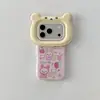 Capa de celular com padrão de desenho animado 3D para iPhone 18 Pro Max, Apple 17, 16P e 15P, oferecendo proteção contra quedas