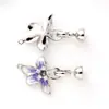 Broche para Collar de Perlas, Conector de Extremo de Cristal con Goteo de Aceite de Media Luna, Broche para Cadena de Suéter, Accesorios para Joyería DIY