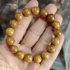 Pulsera de 108 cuentas de madera de durazno natural, de una o varias vueltas, accesorio cultural de sándalo, rosario para mujer, pulsera de cuentas budistas, disponible para envío directo desde la fábrica