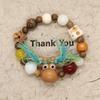 Pulsera Quack Laicai para Mujer Linda Dopamina con Cuentas DIY Pulsera Nicho Dulce Combinable Estudiante Mejor Amiga