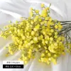 Gipsofilia Artificial con Tacto Suave, Gipsofilia de 3 Ramas para Decoración de Bodas, Flor Artificial de Plástico, Superventas Transfronterizo