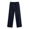 Estilo Europeo y Americano 2024 Otoño Nuevo Estilo Personalizado Moda Casual Femenina Camisa de Mezclilla con Encaje Recta + Pantalones