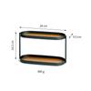Rack de Armazenamento de Cosméticos de Camada Dupla Estilo Simples Metal Armazenamento de Mesa Joias Multiuso Entrada Prateleira de Armazenamento de Joias