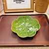 Plato de hoja cocina 37 hoja cerámica creativo forma sashimi restaurante trébol de cuatro hojas compartimento comercial tazón de sopa binaural