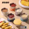 Mini Tazón para Dips de Acero Inoxidable con Tapa, Taza Doméstica para Salsa de Ensalada de Tomate, Vajilla Portátil, Plato para Condimentos, Taza para Salsas