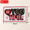 Parches bordados de colores transfronterizos en inglés, parches con citas motivacionales, parches divertidos de bordado de letras para ropa