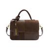Moda Nova Bolsa Pequena Quadrada Casual Francesa Xadrez Color-Blocking Nicho para Mulheres, Versátil e Estilosa, Transversal para o Dia a Dia