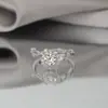 En stock en Fan Yue: Anillo de Moissanita Galaxia Brillante para Mujer 0.5-1 Quilate Plata S925 Chapado en Oro, Directo de Fábrica