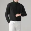 Camisa para Hombre Otoño Nueva Estilo Maduro Ligero Ropa de Hombre Estilo Coreano Ajustada No necesita planchado Negocios Seda Helada Nuevo Estilo Chino Camisa de Manga Larga Moderna