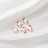 Árbol de Navidad con Goteo de Aceite Tachonado de Diamantes Calcetines Sombrero de Anciano Campana Reno Copo de Nieve Muñeco de Nieve Hombre de Jengibre Colgante de Collar DIY