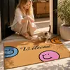 Tapete de Piso Imitando Palmeira de Coco Tapete de Porta de Entrada Estampado Tapete Transfronteiriço Raspador de Lama Limpador de Sujeira Tapete de Palmeira de Coco Tapete Absorvente de Água Tapete Espesso para Pés