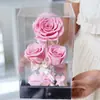 Regalos de San Valentín Transfronterizos para Niñas, Rosas de Flor Eterna, Regalos de Confesión, Regalos de Cumpleaños para Mejores Amigas, Regalos Acrílicos para la Temporada de Graduación
