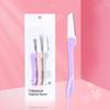 Venta al por mayor de fábrica cuchillo para cejas hoja de acero inoxidable cuchillo para cejas plegable red protectora cuchillo de afeitar para damas cuchillo para vello de piernas