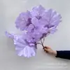 Flor artificial folha de bordo casamento flor falsa fileira de flores material de combinação pacote folha de bordo decoração de casa fábrica de flores de seda atacado