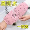 Manga Impermeable Infantil Oso de Dibujos Animados Puño de Manga para Niñas Otoño e Invierno Estudiantes de Primaria Chaqueta de Plumas Manga Anti-Suciedad