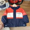 Ropa holgada de carga estilo coreano para niños 2024 Otoño Chaqueta con capucha y cremallera para niños grandes Abrigo de bebé a la moda