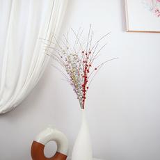 Simulação transfronteiriça planta pó pegajoso bagas ramos festa de natal decoração palco evento layout tiro planta acessórios