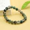 Pulseira de Ágata Aquática Natural Aiyu com Flores Flutuantes, Pulseira Feminina de Cristal Verde, Atacado de Fábrica S4042304