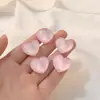 Diadema DIY Accesorios de Joyería Hechos a Mano Popular Lazo Rosa Melocotón Pendientes de Resina Pasador Accesorios para el Cabello