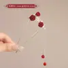 Grampo de Cabelo U-Shaped Estilo Chinês Super Feérico, Novo Grampo Duplo U-Shaped de Pérola Estilo Chinês, Acessório de Cabelo Hanfu Estilo Antigo, Grampo Simples e Sofisticado para Mulheres