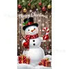 Cortinas para Puerta de Navidad, Banderas para Puerta, Cajas de Regalo, Decoraciones para Interiores y Exteriores, Banderas para Eventos Festivos, Envío Transfronterizo