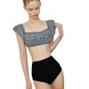 Traje de baño bikini de dos piezas estilo falda, nuevo, de alta gama, puro y seductor, para mujer, impresionante conjunto de dos piezas, Huludao