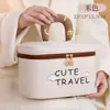 Bolsa de Cosméticos para Viaje Meow de Nuevo Producto Transfronterizo Linda Bolsa de Artículos de Tocador Portátil de Dibujos Animados Bolsa de Cosméticos Portátil con Compartimentos Bolsa de Almacenamiento Multicapa