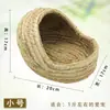 Ninho de Grama Totoro, Ninho de Grama para Coelho de Orelhas Caídas e Porquinho da Índia, Ninho Tecido de Grama para Coelho, Tapete de Grama para Coelho, Ninho de Coelho Estilo Iurta para Animal de Estimação