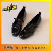 Zapatos de Noche de Boca Baja Nuevos Primavera/Verano Zapatos Mary Jane Brillantes Moda Francesa Zapatos Planos con Lazo Único para Mujer
