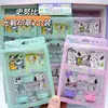 Cuaderno Snoopy con Bolígrafo Libro de Tarjetas de Hojas Sueltas Cuaderno Lindo de Dibujos Animados Bloc de Notas Corazón de Niña Manual Desmontable