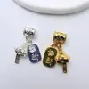 Chapado en Oro Conservación del Color Atrae Riqueza Espaciador de Cuentas Colgante DIY Joyería de Cuentas Hecha a Mano Pulsera Collar Accesorios Venta al por Mayor