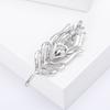 Broche de Pluma Colgante Estilo Nuevo, Broche de Doble Uso, Elegante Broche para Damas, En Stock