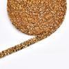 Faixa de strass de 1cm com broca de cola quente, tira de cristal, acessórios para roupas, sapatos, bolsa, calças, material DIY, acessórios
